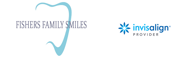 fishers family smiles logo and invisalign logo